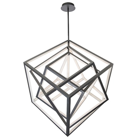 Dweled Atlas 50in LED Articulating Chandelier in 3500K Black PD-510